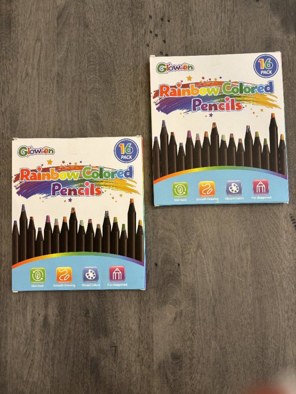 Rainbow colored pencils-2 packs NEW